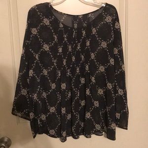 Sheer Floral Blouse!